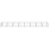 Dog Kennel Silver 8 m? Steel