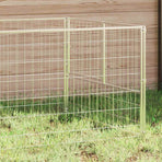 Dog Kennel Silver 8 m² Steel