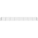 Dog Kennel Silver 8 m² Steel