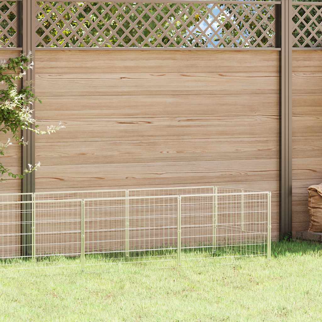 Dog Kennel Silver 8 m? Steel