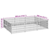 Dog Kennel Black 6 m? Steel - Close-Up Angle
