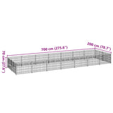Dog Kennel Black 14 m? Steel