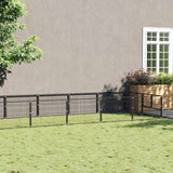 Dog Kennel Black 16 m? Steel