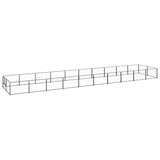 Dog Kennel Black 20 m? Steel