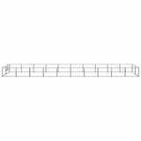 Dog Kennel Black 20 m? Steel