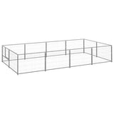 Dog Kennel Silver 8 m? Steel