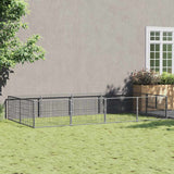 Dog Kennel Silver 8 m? Steel