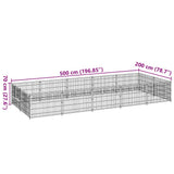 Dog Kennel Silver 10 m? Steel