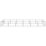 Dog Kennel Silver 12 m? Steel