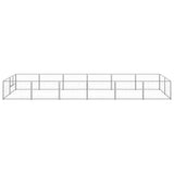 Dog Kennel Silver 12 m? Steel
