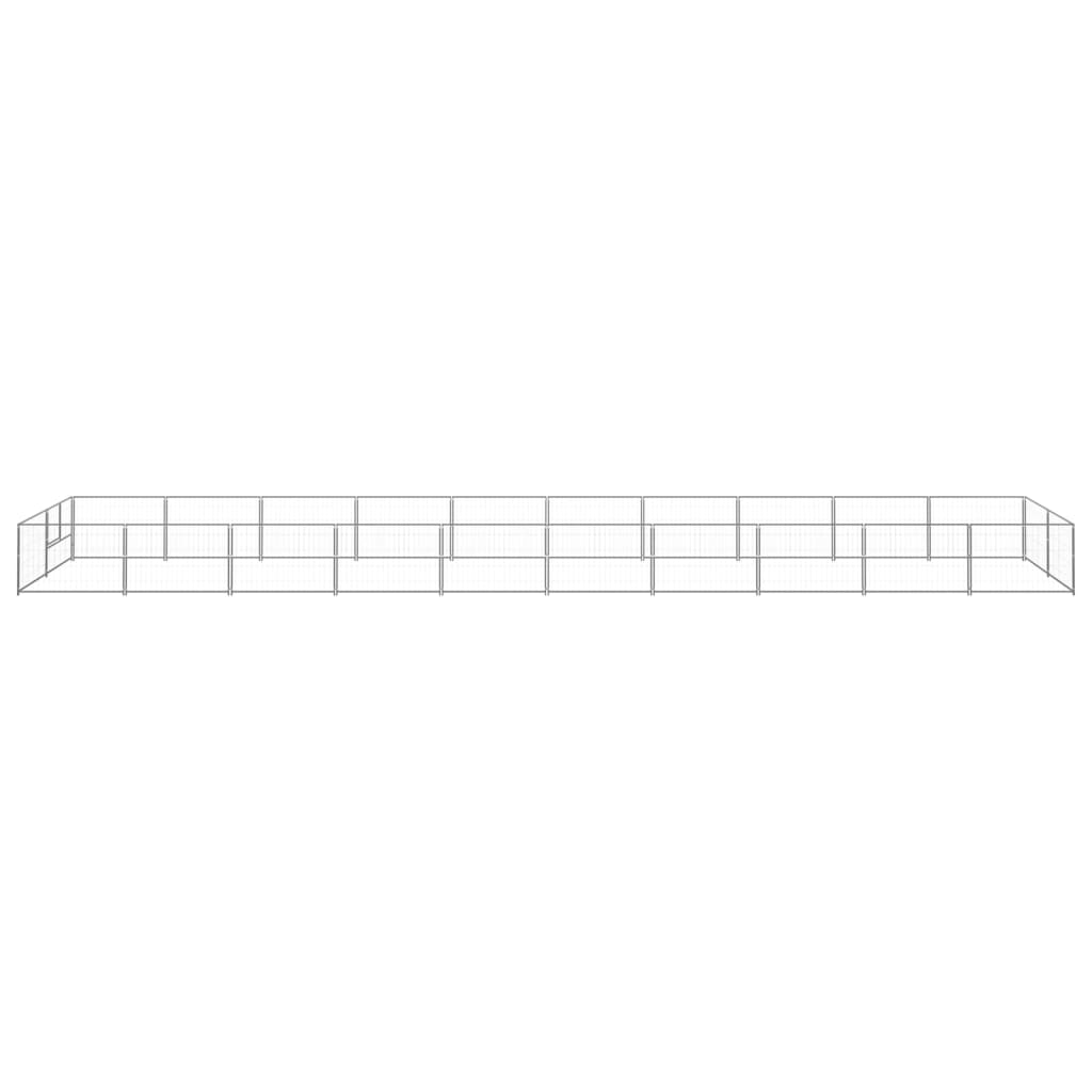 Dog Kennel Silver 20 m? Steel