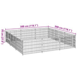 Dog Kennel Black 9 m? Steel
