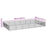 Dog Kennel Black 18 m? Steel