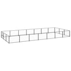 Dog Kennel Black 21 m² Steel