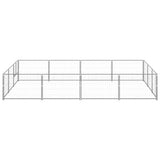 Dog Kennel Silver 12 m? Steel