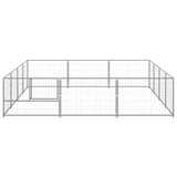 Dog Kennel Silver 12 m? Steel