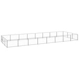 Dog Kennel Silver 24 m? Steel