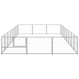 Dog Kennel Silver 24 m? Steel