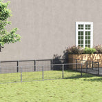 Dog Kennel Silver 30 m² Steel