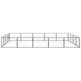Dog Kennel Black 20 m? Steel
