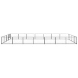 Dog Kennel Black 28 m? Steel