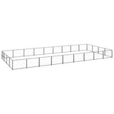 Dog Kennel Black 36 m? Steel