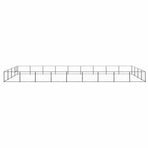Dog Kennel Black 36 m² Steel