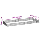 Dog Kennel Black 40 m? Steel