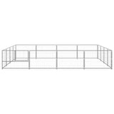 Dog Kennel Silver 16 m? Steel