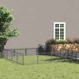 Dog Kennel Silver 16 m? Steel
