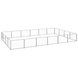 Dog Kennel Silver 24 m? Steel
