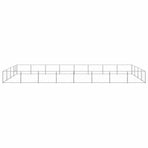 Dog Kennel Silver 32 m² Steel