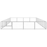 Dog Kennel Silver 36 m? Steel