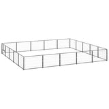 Dog Kennel Black 25 m? Steel