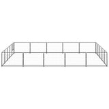 Dog Kennel Black 25 m? Steel
