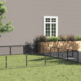 Dog Kennel Black 30 m? Steel