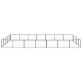 Dog Kennel Black 35 m? Steel