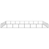 Dog Kennel Black 40 m? Steel