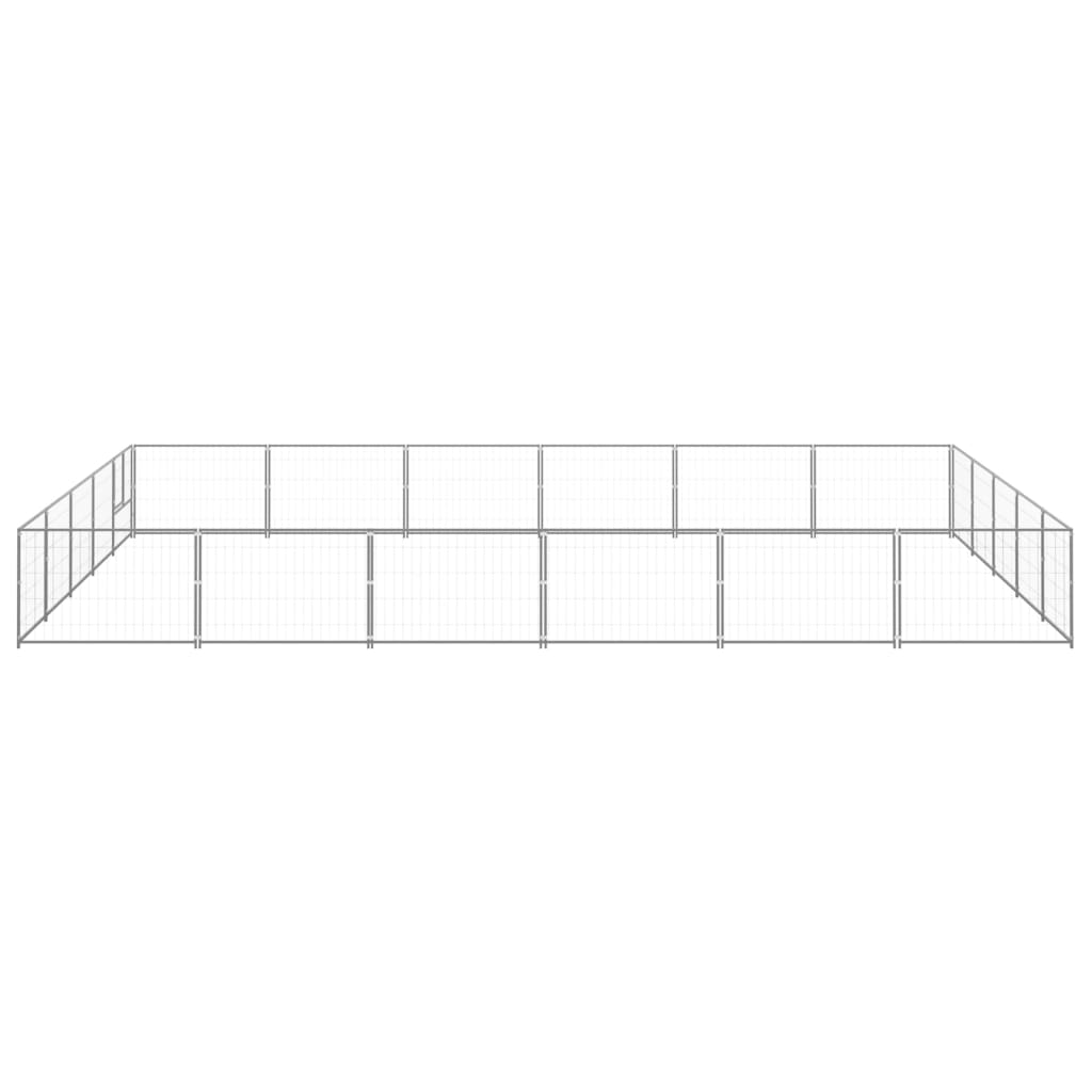 Dog Kennel Silver 30 m? Steel