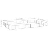 Dog Kennel Silver 40 m? Steel