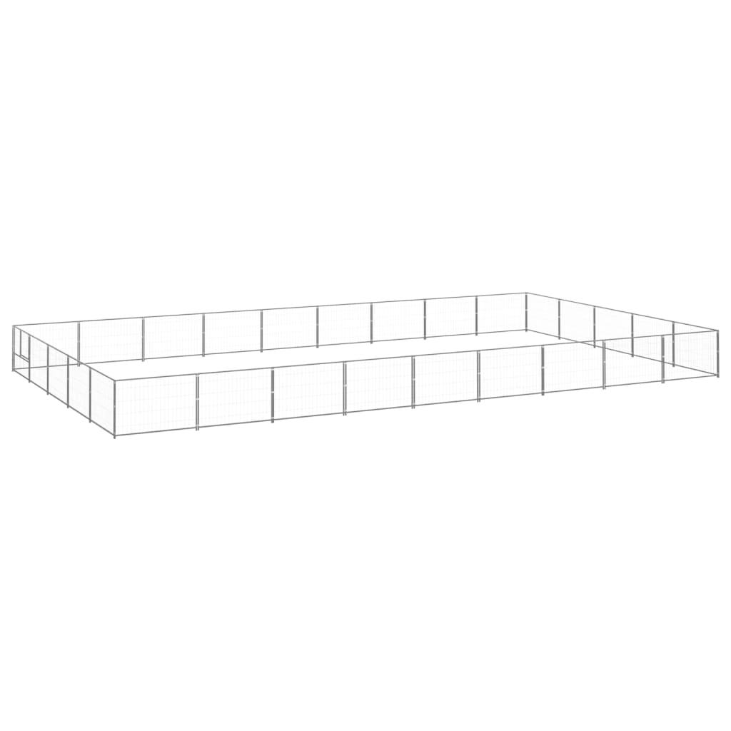 Dog Kennel Silver 45 m? Steel