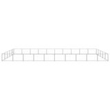 Dog Kennel Silver 50 m² Steel - Front View