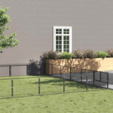 Dog Kennel Black 42 m? Steel
