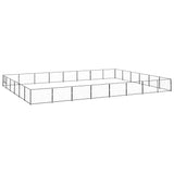 Dog Kennel Black 48 m? Steel