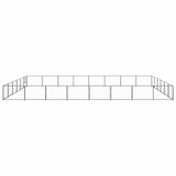 Dog Kennel Black 48 m? Steel
