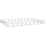 Dog Kennel Black 54 m? Steel