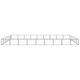 Dog Kennel Black 54 m? Steel