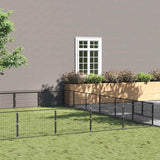 Dog Kennel Black 60 m? Steel