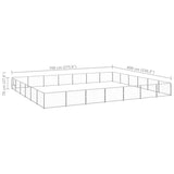 Dog Kennel Silver 42 m? Steel
