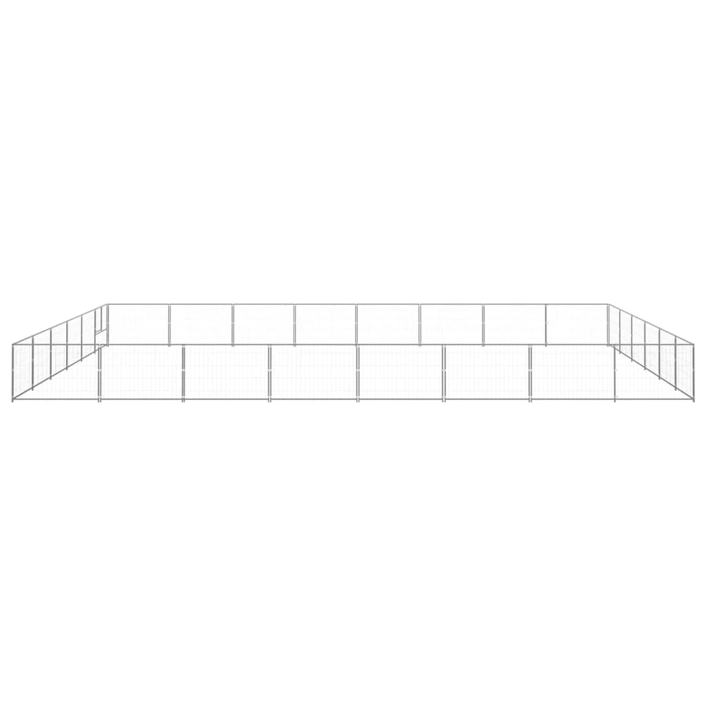 Dog Kennel Silver 48 m? Steel